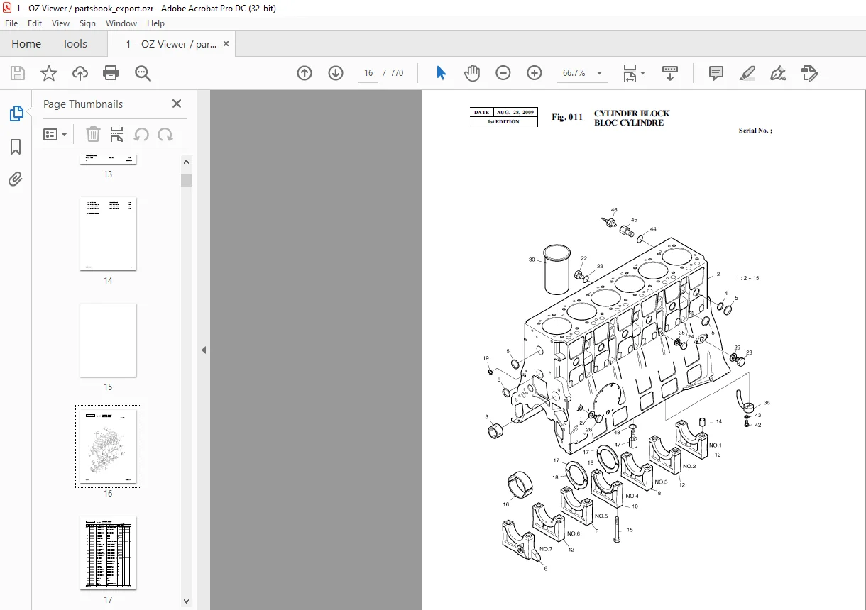Daewoo Doosan M400-V Parts Manual Serial Number 1001 to 3000 โ PDF DOWNLOAD - Image 3