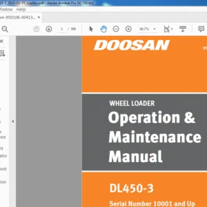 Daewoo Doosan WHEEL LOADER DL4T50-3 Operation & Maintenance Manual – PDF DOWNLOAD