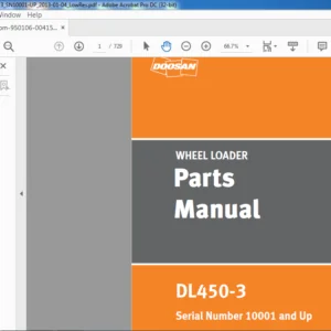Daewoo doosan WHEEL LOADER DL4T50-3 Parts Manual – PDF DOWNLOAD