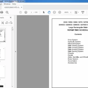 Massey Ferguson 2240 2250 2260 2270 2270XD 2290 2240CE 2250CE 2260CE 2270XD CE Operator’s Manual