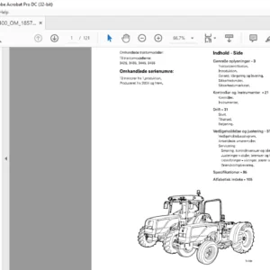 Massey Ferguson 3400-serie traktor Forer-betjeningshandbog – PDF DOWNLOAD (Danish)