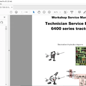 Massey Ferguson 6400 Series Tractor Technician Workshop Service Manual – PDF DOWNLOAD