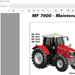 Massey Ferguson 7600 Series 7614 7615 7616 7618 Dyna-4 Dyna-6 Operator’s Manual – PDF DOWNLOAD