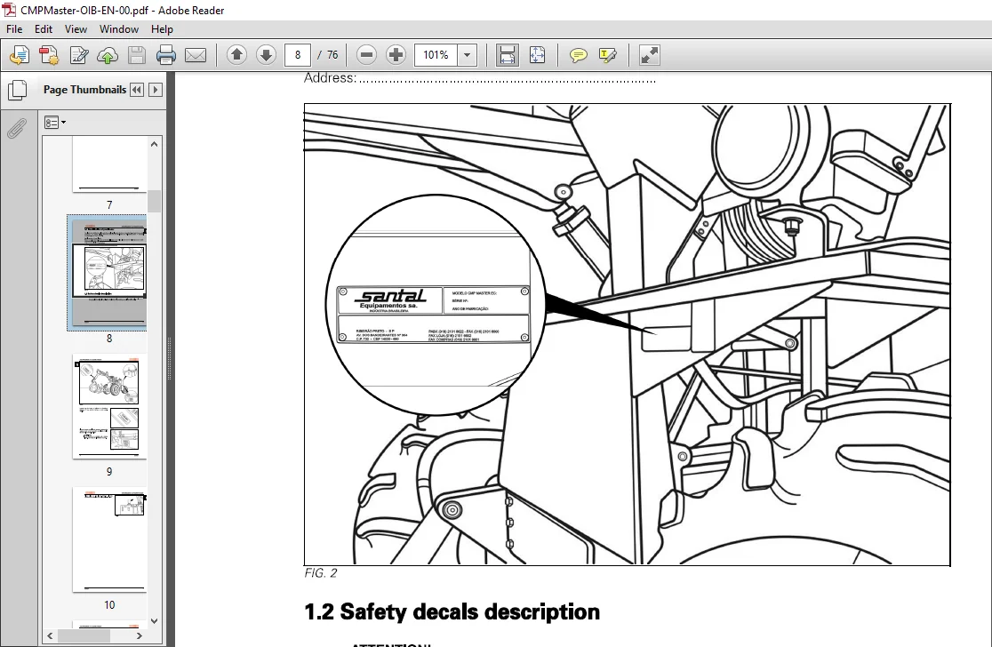 Massey Ferguson CMP Master Loader Sugar Cane Operator Manual β PDF DOWNLOAD - Image 4