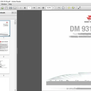Massey Ferguson DM 9314 TL DM 9314 TL-KC Disc Mower Operator’s Manual – PDF DOWNLOAD