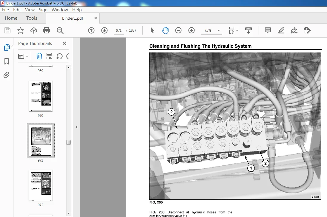 Massey Ferguson EU Harvesting WR9735 WR9740 WR9760 WR9770 Windrower Tractor Service Manual - Image 3