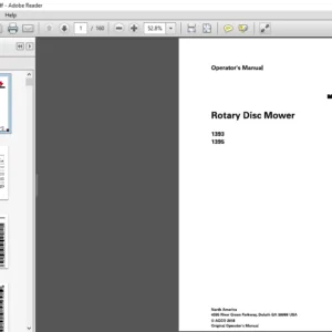 Massey Ferguson EU Hay Equipment 1393 1395 Rotary Disc Mower Operator’s Manual – PDF DOWNLOAD