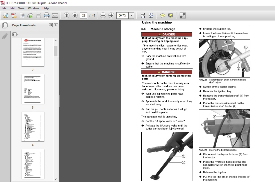 Massey Ferguson EU Hay Equipment DM 287 ISL Disc Mower Operator’s Manual – PDF DOWNLOAD - Image 3