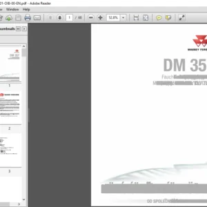 Massey Ferguson EU Hay Equipment DM 357 TL DM 357 TL-KC Disc Mower Operator’s Manual – PDF DOWNLOAD