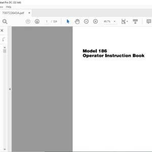 Massey Ferguson EU Hay Equipment MF 186 Square Baler Operator Instruction Manual – PDF DOWNLOAD