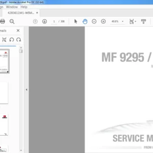 Massey Ferguson EU Hay Equipment MF 9295 9296 Rotary Disc Header Service Manual – PDF DOWNLOAD
