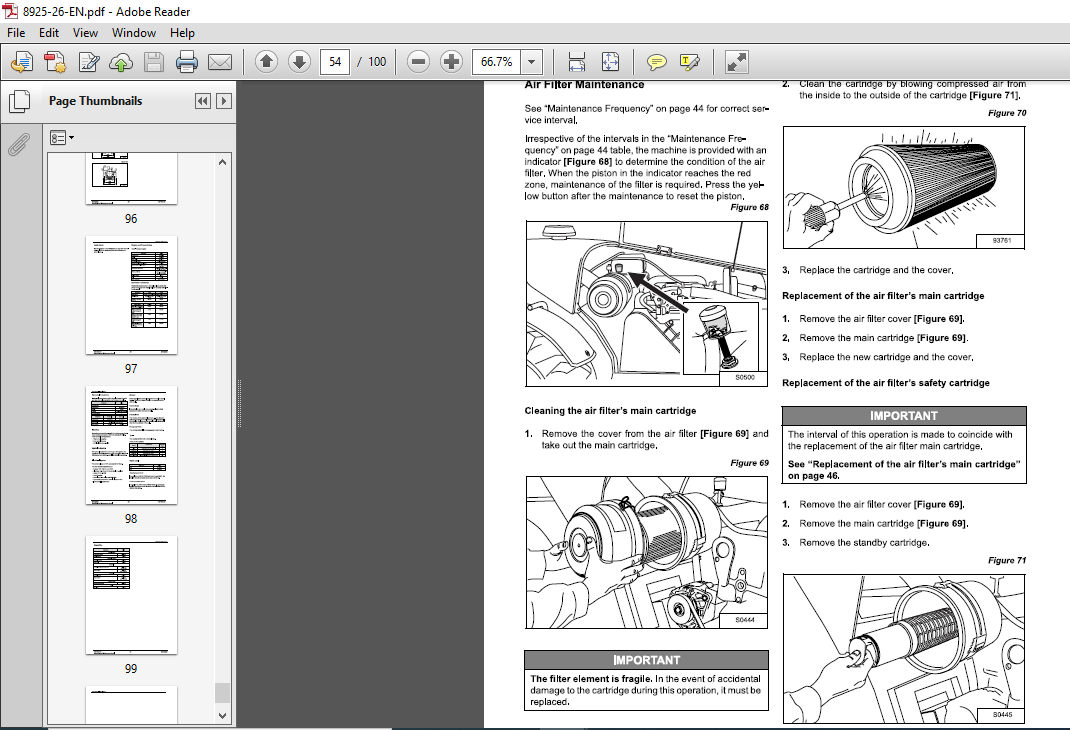 Massey Ferguson EU Material Handling MF 9407S Workshop Service Manual ...