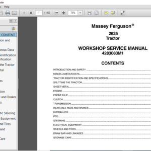 Massey Ferguson Eu Tractor Workshop Service Manual Heydownloads