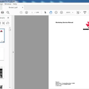 Massey Ferguson EU Tractor 5710 5711 6711 6712 6713 Workshop Service Manual – PDF DOWNLOAD