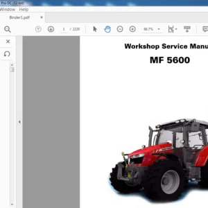 Massey Ferguson EU Tractor MF 5600 Series Dyna-4 Dyna-6 Service Manual – PDF DOWNLOAD