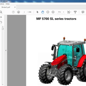 Massey Ferguson EU Tractor MF 5700 SL Series 5710SL 5711SL 5712SL 5713SL Service Manual – DOWNLOAD