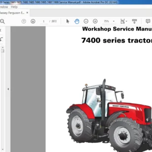 Massey Ferguson EU Tractor MF 7400 Series 7465 7475 7480 7485 7490 7495 7497 7499 Service Manual – PDF