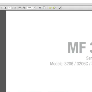 Massey Ferguson MF 3200 Series Corn Header 3206 3206C 3212F 3212FC Service Manual – PDF DOWNLOAD