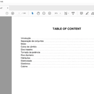 Massey Ferguson SA MF7700 Series MF7719 MF7720 MF7722 MF7725 Service Manual - PDF DOWNLOAD ( PORTUGUESE )