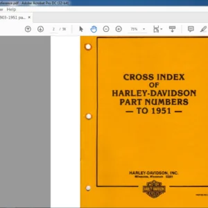 1903-1951 Harley Davidson parts Manual - PDF DOWNLOAD