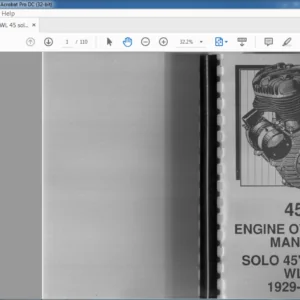 1929-1952 HARLEY DAVIDSON SOLO 45' ENGINE OVERHAUL MANUAL