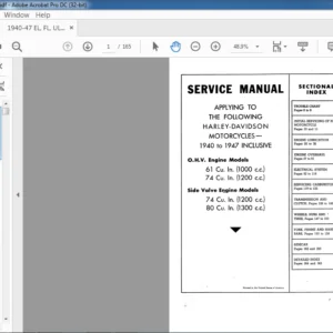 1940-1947 HARLEY DAVIDSON SERVICE MANUAL
