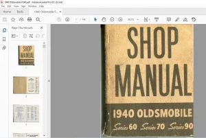 1940 OLDSMOBILE 60 70 90 SERIES SHOP MANUAL