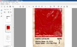 1941-1978 Harley Davidson FL  FLH FX FXE FXS  PARTS CATALOG - PDF DOWNLOAD