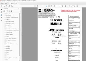 1953-1971 Jeep CJ3B CJ5A CJ5 CJ6 CJ6A DJ5 DJ6 Service Manual - PDF DOWNLOAD
