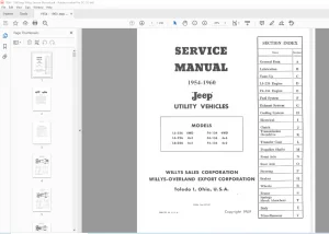1954-1960 Jeep Willys Service Manual - PDF DOWNLOAD
