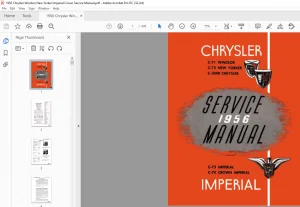 1956 Chrysler Windsor New Yorker Imperial Crown Service Manual - PDF DOWNLOAD