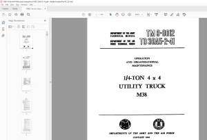 1956 Willys TM 9-8012 TO 36A5-2-41 Technical Manual - PDF DOWNLOAD