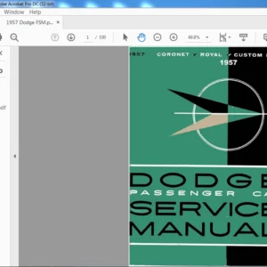1957 DODGE PASSENGER  CAR  SERVICE  MANUAL - PDF DOWNLOAD