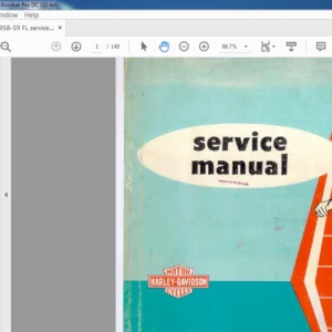 1958-1959 Harley Davidson MOTOR Service Manual - PDF DOWNLOAD