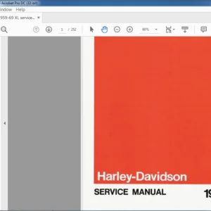 1959-1969 HARLEY DAVIDSON SPORTSTER SERVICE MANUAL