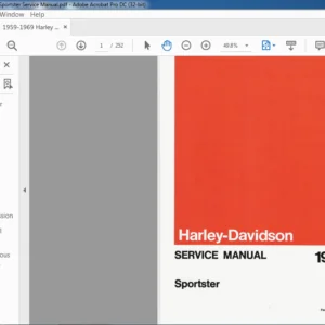 1959-1969 Harley Davidson Sportster Service Manual - PDF DOWNLOAD