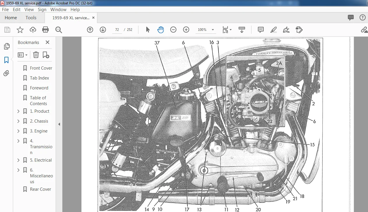 1959-1969 HARLEY DAVIDSON SPORTSTER SERVICE MANUAL 