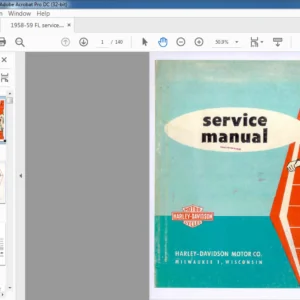 1959 HARLEY DAVIDSON DUO GLIDE SERVICE MANUAL