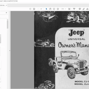 1960 Jeep CJ5 CJ6 Universal Owners Manual - PDF DOWNLOAD