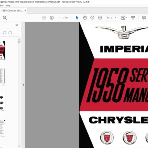 1963 Chrysler LC-l WINDSOR LC-2 SARATOGA LC-3 NEW YORKER  LC-4 CHRYSLER C300D LY-1 IMPERIAL IMPERIAL Service Manual - PDF DOWNLOAD