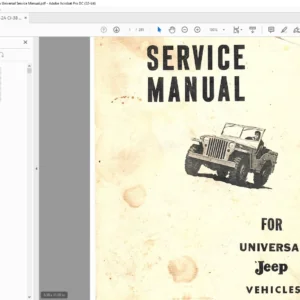 1965 Jeep CJ-2A CJ-38 CJ-3A CJ-5 CJ-6 DJ-3A Universal Service Manual - PDF DOWNLOAD