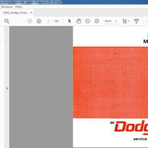 1966 Dodge Polara Monaca Service Manual - PDF DOWNLOAD
