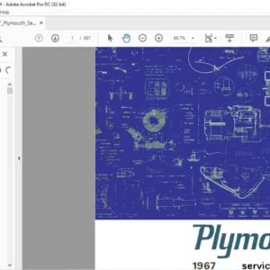 1967 PLYMOUTH SERVICE MANUAL