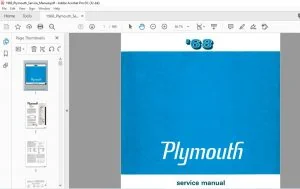 1968 PLYMOUTH SERVICE MANUAL