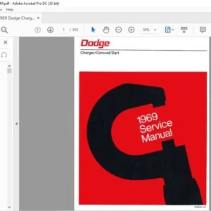 1969 Dodge Charger-Cornet FSM Service Manual