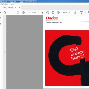 1969 Dodge Passenger Car Service Manual - PDF DOWNLOAD
