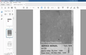 1970-1978 HARLEY DAVIDSON ELECTRA FL FX SERVICE MANUAL