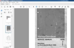 1970-1978 HARLEY DAVIDSON XL XLH XLCH XLT SERVICE MANUAL