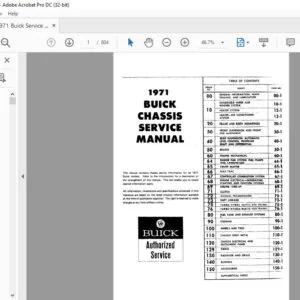 1971 Buick Chassis Service Manual