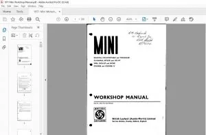 1971 Mini Workshop Manual